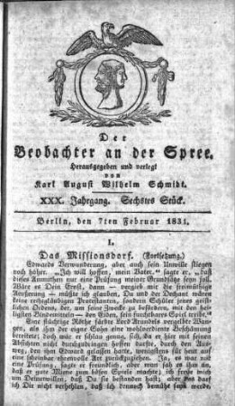 6. Stueck, 7. Februar 1831