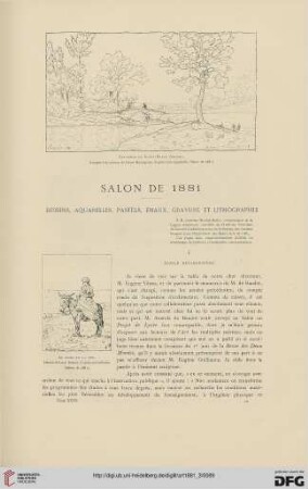 7: Salon de 1881, [4] : dessins, aquarelles, pastels, émaux, gravure et lithographie