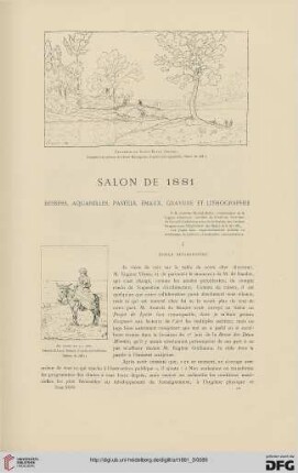 7: Salon de 1881, [4] : dessins, aquarelles, pastels, émaux, gravure et lithographie