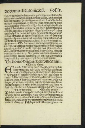 De domo dominorum theutonicorum.