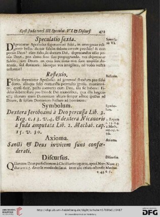 Speculatio sexta