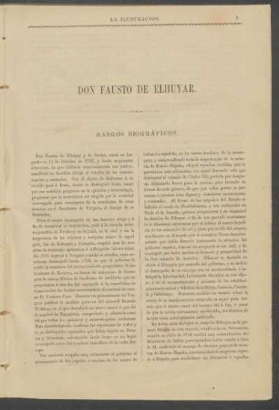 Don Fausto de Elhuyar. : Rasgos biográficos.