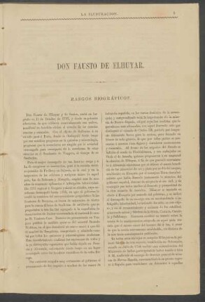 Don Fausto de Elhuyar. : Rasgos biográficos.