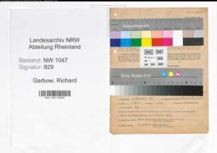 Entnazifizierung Richard Garbow , geb. 08.11.1900 (Beamter)