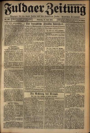 Ausgabe vom Dienstag, den 26. Juni 1928.