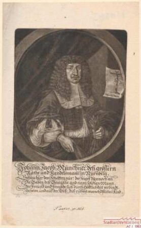 Johann Jacob Münchner, des Größern Rats und Handelsmann in Nürnberg