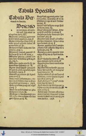 Tabula Specialis