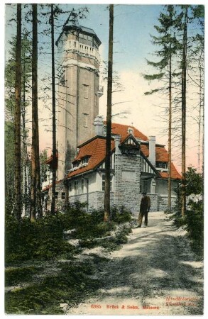 Karlsbad. Café und Restaurant Aberg (1905) : Karlsbad. Café und Restaurant Aberg mit Aussichtsturm (1904-1905; Josef Waldert nach Entwurf von Rudolf Melichar)