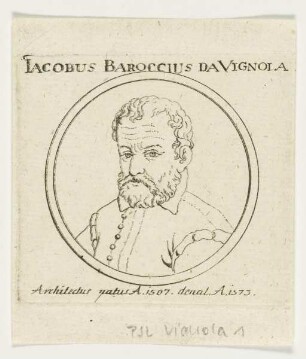 Bildnis des Iacobus Baroccius da Vignola