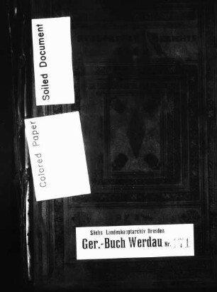 Gerichtshandelsbuch für das Rittergut Rußdorf (bei Werdau)