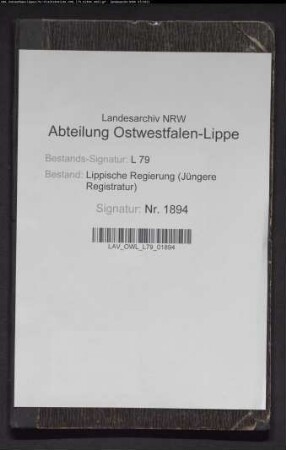 Rechnung der Leihekasse 1900