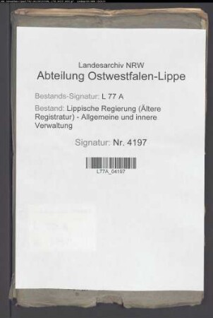 Gemeinheitsteilung im Dorf Bentorf (Amt Varenholz)