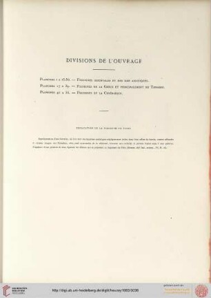 Divisions de l'ouvrage