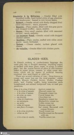 Glaces - ices