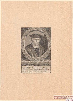 Leonhard (= Linhart I.) Tucher, Duumvir; geb. 1487; gest. 1568
