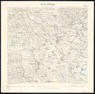 Äquidistantenkarte 156 : Section Schönberg, 1903 : Section Schönberg. - 1:25000. - Leipzig: Giesecke & Devrient, 1903. - 1 Kt.