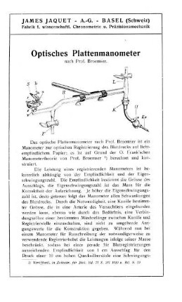 Optisches Plattenmanometer