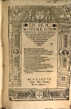 Totius Philosophiae naturalis Paraphrases