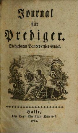 Journal für Prediger. 17, 17. 1785