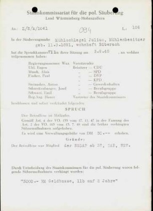 Mühlschlegel, Julius