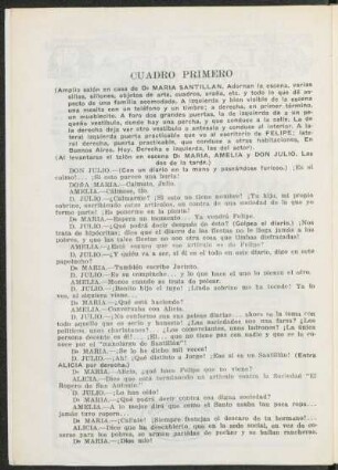 Cuadro primero
