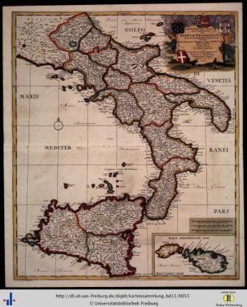 Continentis Italiae pars australior sive Regnum Neopolitanum.