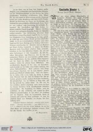 Constantin Meunier †