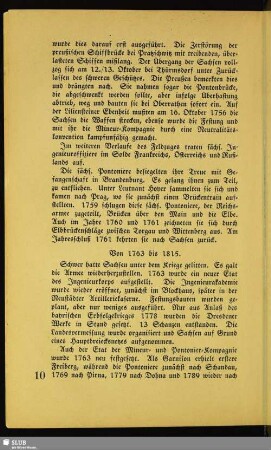 Von 1763 bis 1815