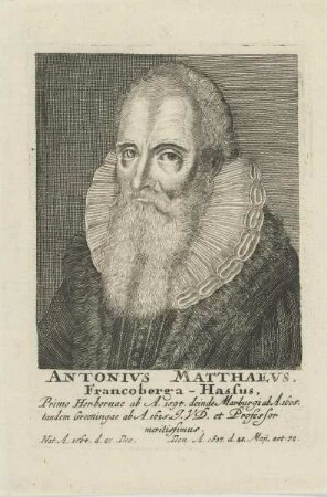 Bildnis des Antonivs Matthaevs