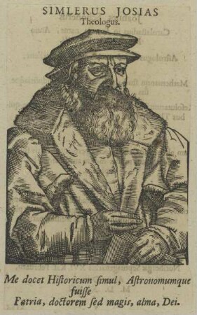 Bildnis des Simlerus Josias