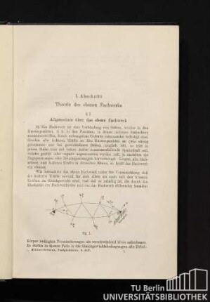 I. Abschnitt Theorie des ebenen Fachwerks