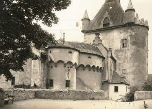 Liebstadt, Schloss Kuckuckstein, Ansicht mit Wehrgang