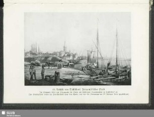43. Ansicht von Düsseldorf. Zeitgenössischer Stich