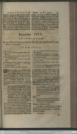 Responsum CCLX.