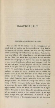 Hoofdstuk V. Bestuur, administratie, enz.