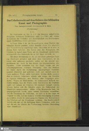 Das Urheberrecht auf dem Gebiete der bildenden Kunst und Photographie