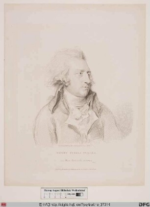 Bildnis (Johann) Heinrich Fuessli (engl. Henry Fuseli od. Fusely)