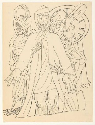 Lemuren. 5. Akt: Faust: Ein Sumpf zieht am Gebirge hin / Faust sinkt zurück, die Lemuren fassen ihn auf und legen ihn auf den Boden.