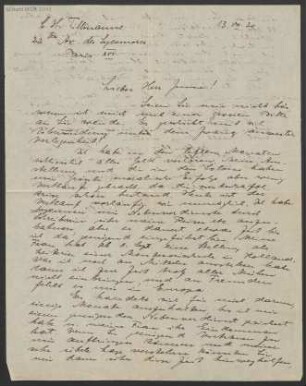 Brief an Otto Junne : 13.07.1930