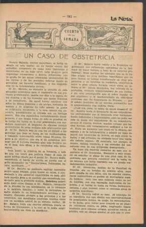 Cuento de la semana : Un caso de obstetricia