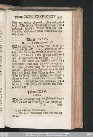 Psalm CXXV. Reiselied.