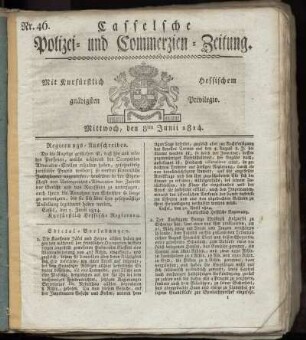 Nr. 46, Mittwoch den 8ten Junii. 1814
