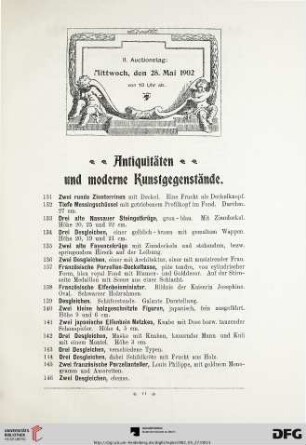 Antiquitäten und moderne Kunstgegenstände (Nr. 131-541)