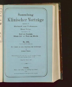 Die Urniere in ihrer Beziehung zur Gynäkologie