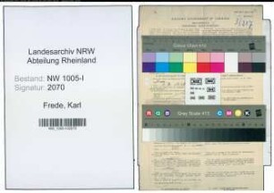 Entnazifizierung Karl Frede , geb. 02.06.1903 (Monteur)