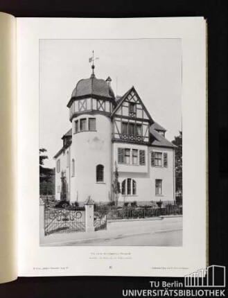 10. Villa auf der Mathildenhöhe in Darmstadt. Architekt: Geh. Baurat Dr. von Wallot, Dresden.
