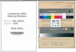 Entnazifizierung Maria Kiwitz , geb. 05.08.1902 (Geschaeftsinhaberin)