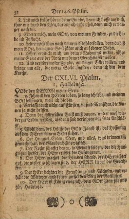 Der CXLVI. Psalm
