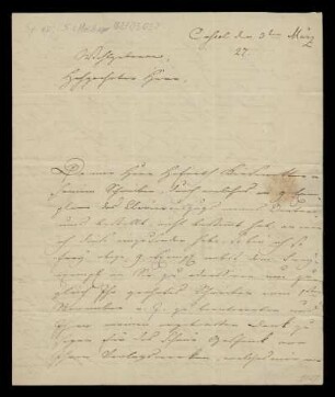 Brief von Louis Spohr an Tobias Haslinger