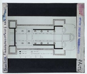 Naumburg (Saale), Dom : Grundrisse Vorgängerbau u. akt. Bau